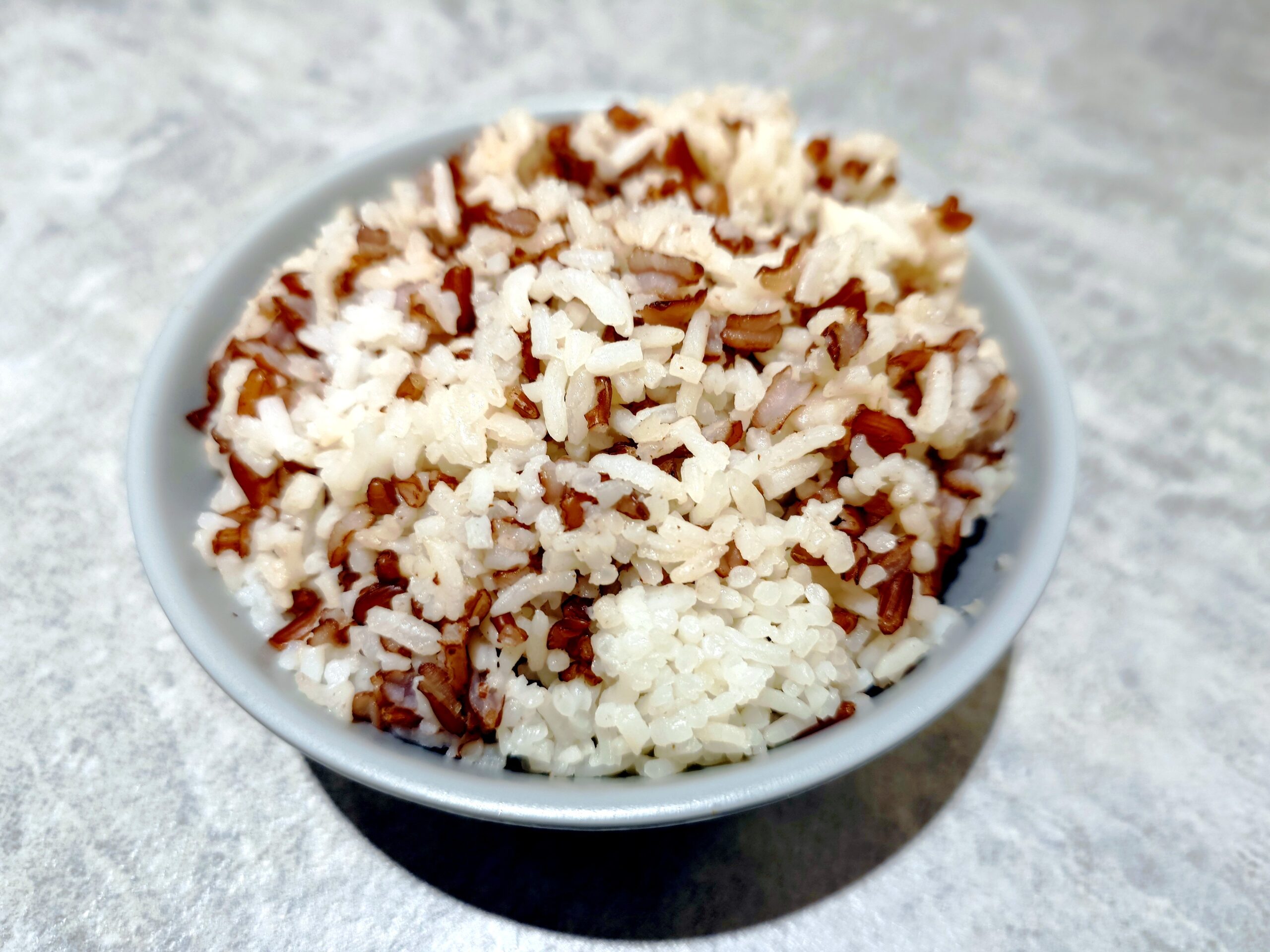 Brown rice can be introduced gradually or mixed with white rice.