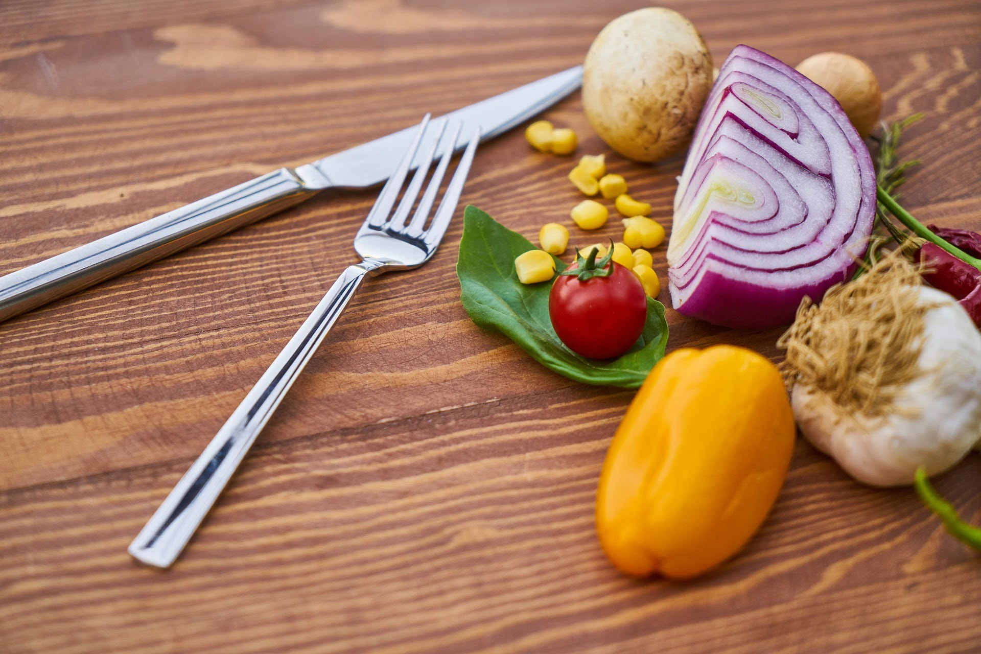 A colourful mix of vegetables