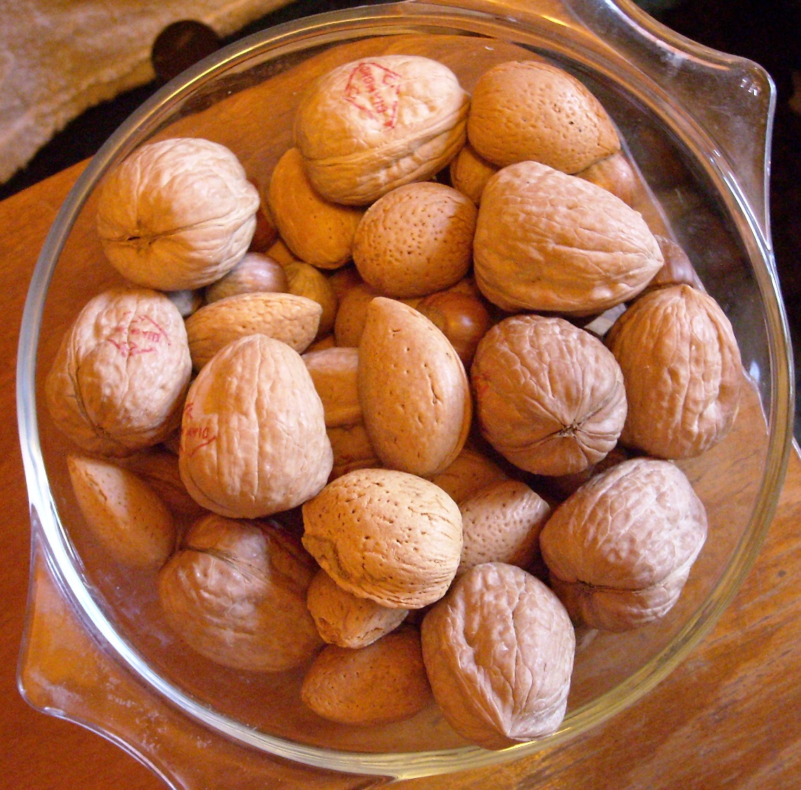 A bowl of mixed nuts